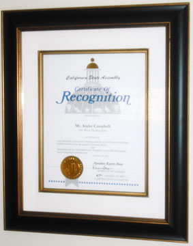 CA Reconigtion Award